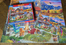 White Mountain Family Retreat by David Maclean 1000 Piece Jigsaw Puzzle EUC
