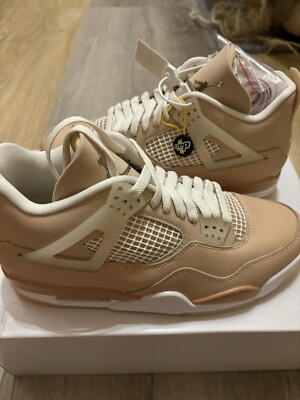 Nike Air Jordan 4 Shimmer Beige White Damen Herren Sneaker