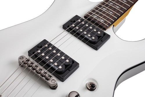 Schecter OMEN-6 6-String Electric Guitar, Vintage White, 2061 - Picture 6 of 6