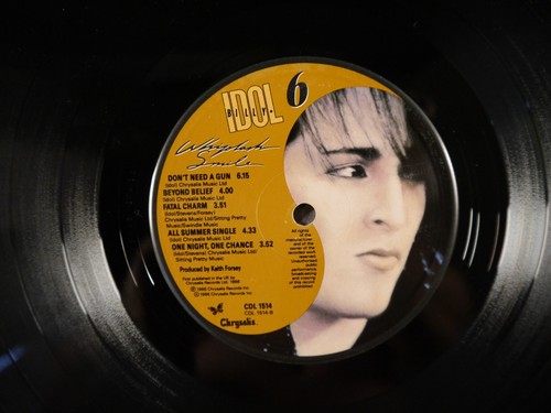 SEALED - BILLY IDOL - WHIPLASH SMILE 1986 1ST UK CHRYSALIS PRESS HYPE STICKER - 第 6/8 張圖片
