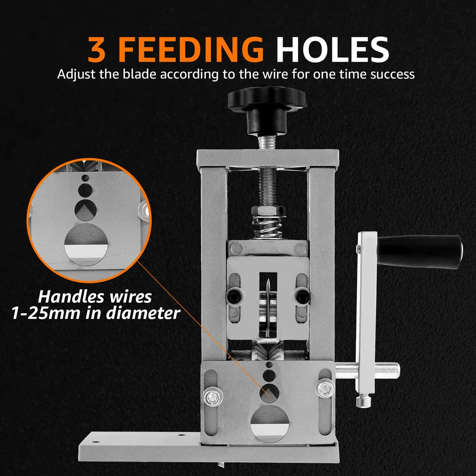 Wire Stripper Machine Manual and Electric Drill Powered Cable Stripper leRHN - image 3 of 4