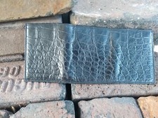 Genuine American Wild Alligator Trifold Wallet Mens Leather Hide Skin Gator SP50