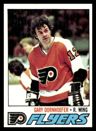 1977 Topps #202 Gary Dornhoefer Philadelphia Flyers  Hockey card NM+