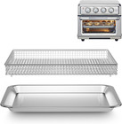 Stainless Steel Baking Tray & Air Fryer Basket for Cuisinart TOA-060/065