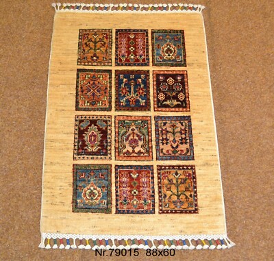 Handgeknüpfter Orientteppich Ariana aus Afghanistan Nr.79015  88x60cm