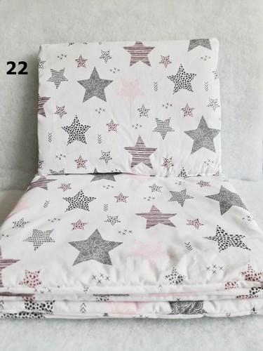 2 pc BEDDING SET compatible with bedside crib chicco next to me stars flowers - Picture 23 of 30