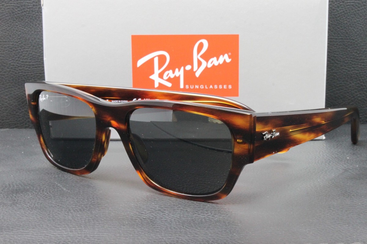 Vintage France Womens Square Frame Striped Brown White Plastic Polarized Rare Frame France Sunglasses - Etsy main image 2