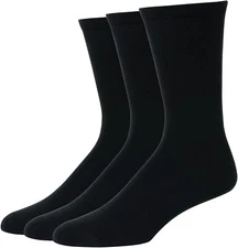 ‘Hanes’ Men's Outdoor X-temp Moisture Wicking Wool Blend Crew Socks 3 pair