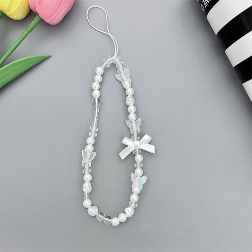Detachable Love-heart Butterfly Phone Keychain Phone Charm Accessories - Photo 16 sur 16