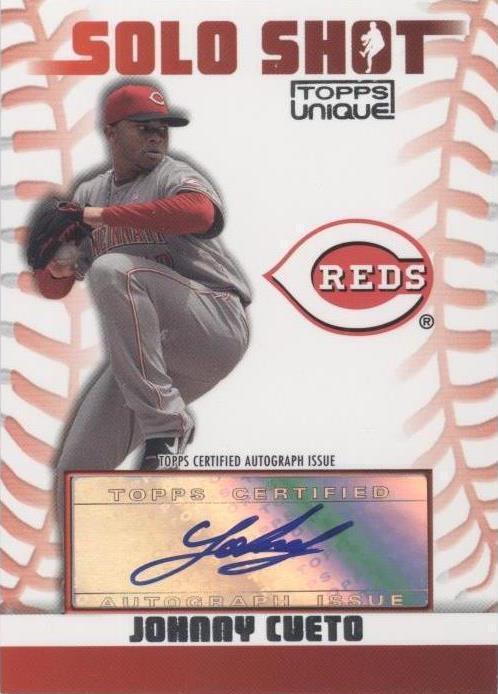 2009 Topps Unique - Solo Shots Johnny Cueto #SSA-JC Autographs (AU) for ...