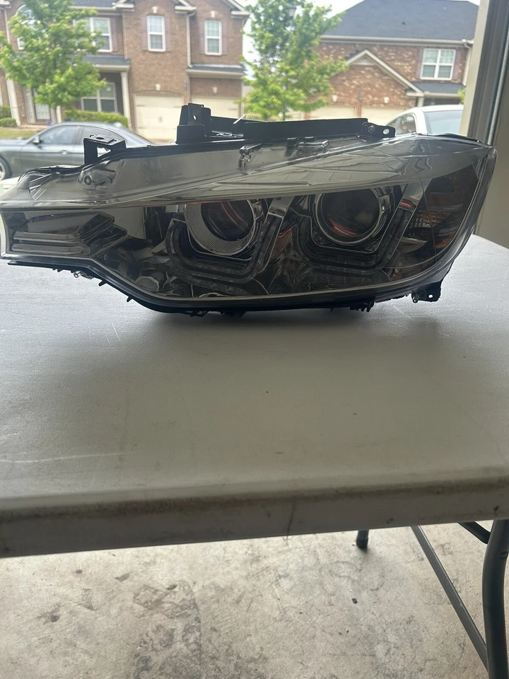 12-15 Fit BMW F30 328i 335i HID Sedán LED U-Bar Cromo Proyector DRL Faro Foto 4 de 4