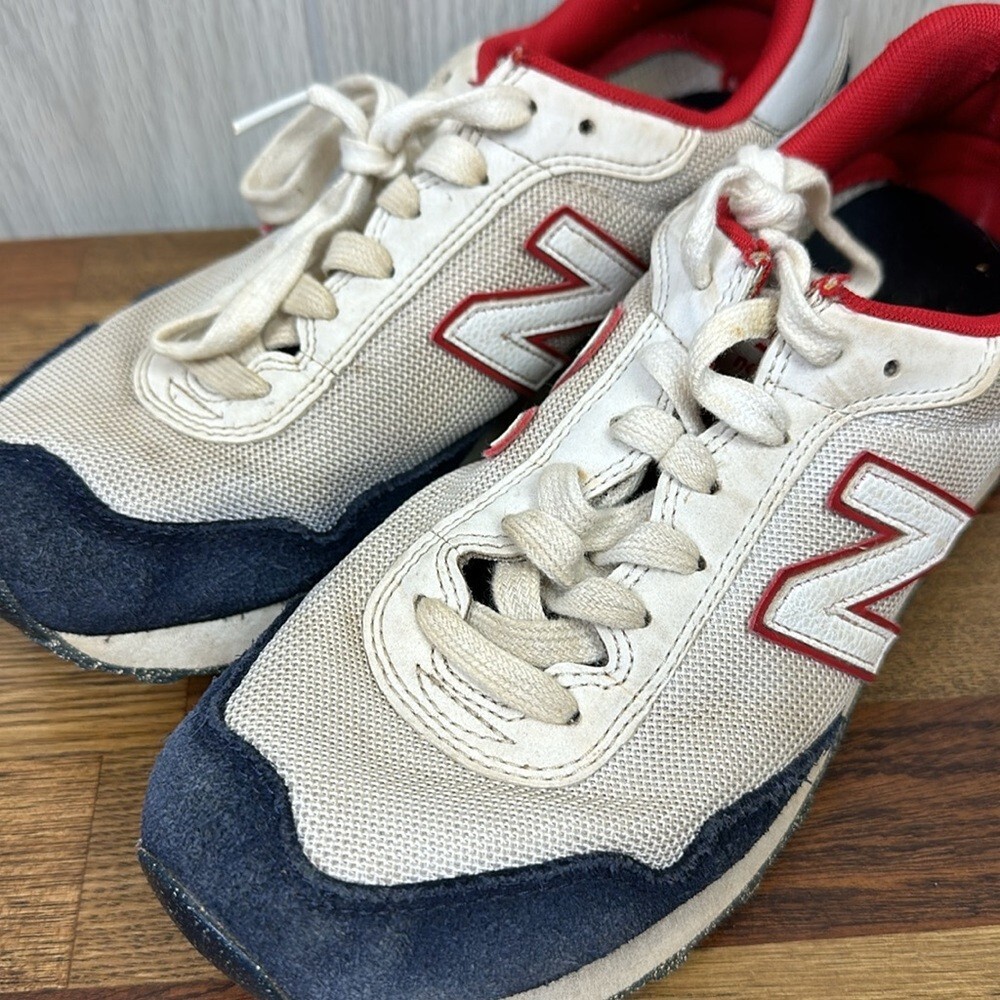 New Balance Mens 515 V3 Sneakers 7.5 Red White Blue Trainer Low