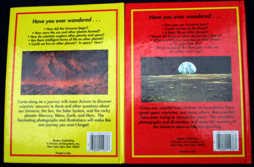 Lot 2 Asimov True Science Homeschool Elem Science ROCKY PLANETS SPACE MYSTERIES - Bild 2 von 10