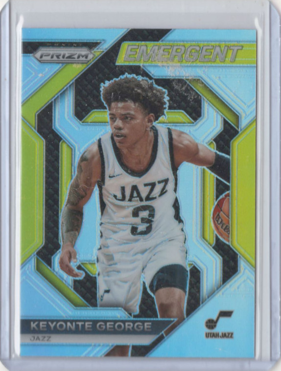 2023-24 Panini Prizm - Emergent Silver Prizm #2 Keyonte George (RC)