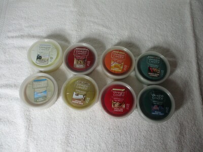 LOT OF 8 YANKEE CANDLE SCENTERPIECE 2.2 OZ ASSORTED SCENTS PUMPKIN TRIFLE