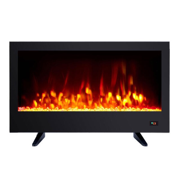 Hearth Pro SP6778 36″ Wide View Linear Electric Fireplace Black for sale online eBay