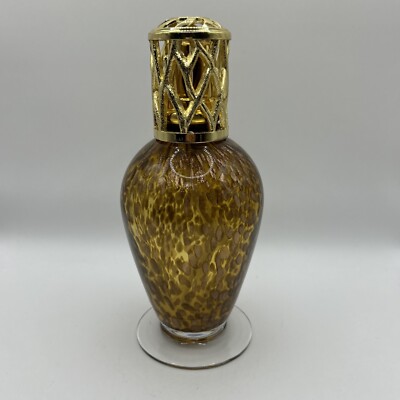Home and Garden Party Oil Fragrance Lamp Vase with NEW Wick Shimmer Leopard