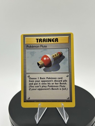 POKEMON FLUTE - 86/102 - Base Set - Pokemon Card - Error Misprint/Mis-Cut Rare - Picture 7 of 23