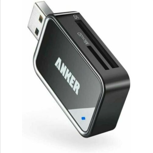 Anker 2-in-1 USB 3.0 SD Card Reader for SDXC, SDHC, SD, MMC, RS-MMC, Micro SDXC - Picture 1 of 2