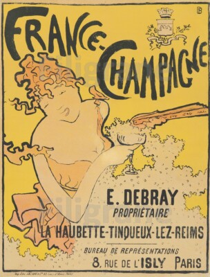FRANKREICH CHAMPAGNER E. DEBRAY Rkyd-POSTER HQ 50x70cm eines VINTAGE POSTERS
