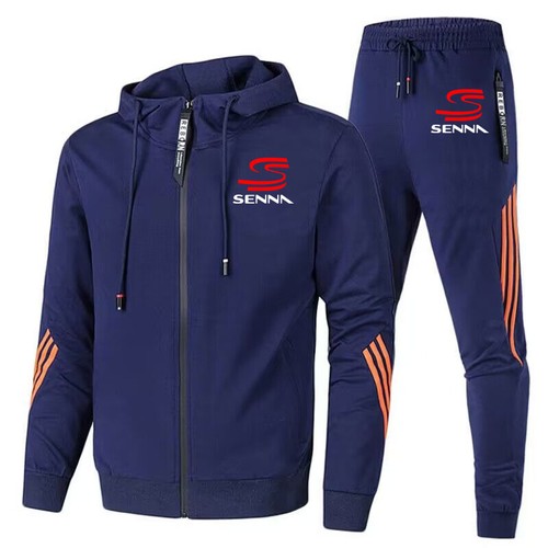 + Set tuta e felpa stampata Ayrton Senna Men con cappuccio - Foto 43 di 77