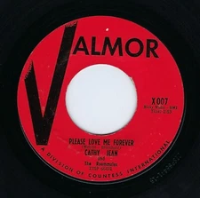 Cathy Jean & Roomm‎ates 45 Please Love Me Forever/Canadian Sunset Valmor Doo Wop