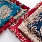 Retro Jacquard Chenille Fabric Diy Floral Tablecloth Cushion Sofa Chair Material