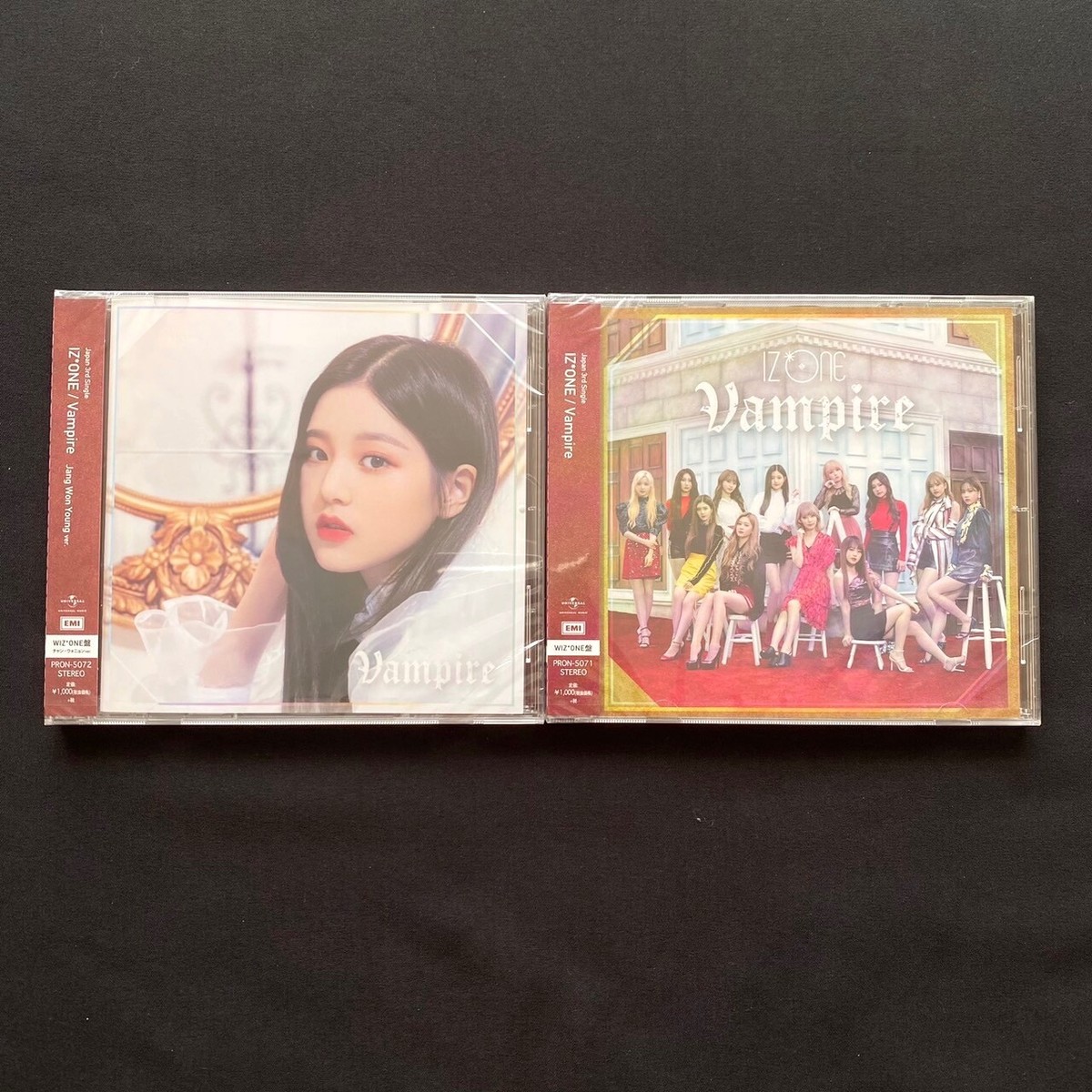 IZ*ONE 日本3rdシングル「Vampire」WIZ*ONE盤CDBOX IZ*ONE IZONE Japan 3rd single Vampire Wonyoung set 2ver + 11