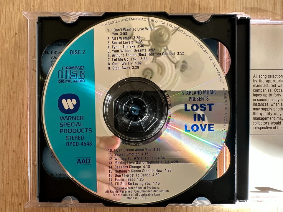 Lost In Love - EX OOP 1994 Starland Music CD - Sheriff WHEN I'M WITH YOU - Kinks - Image 4 of 4