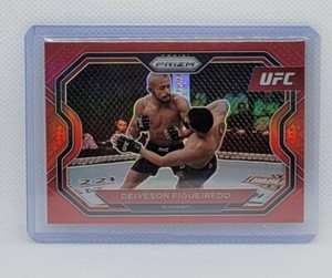 2021 Panini UFC Prizm Deiveson Figueiredo RED 100/275 Holo Refractor FREE SHIP