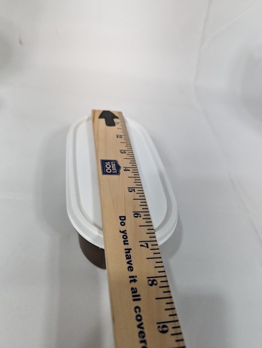 Tupperware Modular Mates Brown 1611 with White Lid - 2 Cups - 第 4/5 張圖片