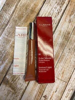 Clarins Instant Light Natural Lip Perfector 12ml/.35oz BNIB 06 Rosewood