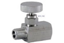 Needle Valve Mini 1/4" MNPT x 1/4" FNPT 6,000 PSI Stainless Metal Seats 551IN05