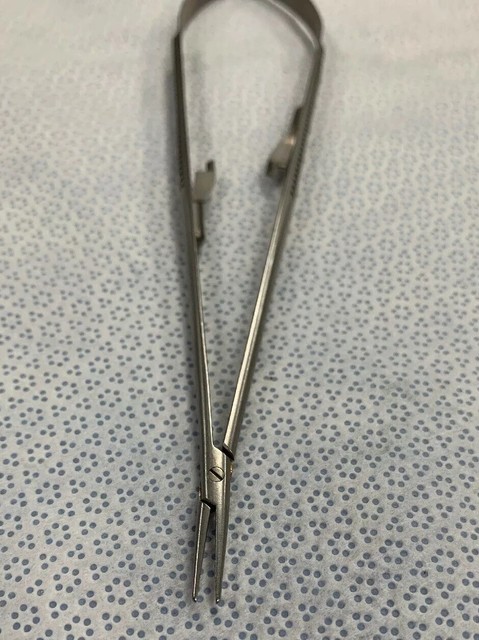 Scanlan Premier Jacobson Micro Needle Holder Flat Handle 6006-108 8 1/4 ...