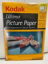 NEW Kodak Ultima Picture Paper 4"x6" 20 sheets Inkjet Prints HIGH GLOSS