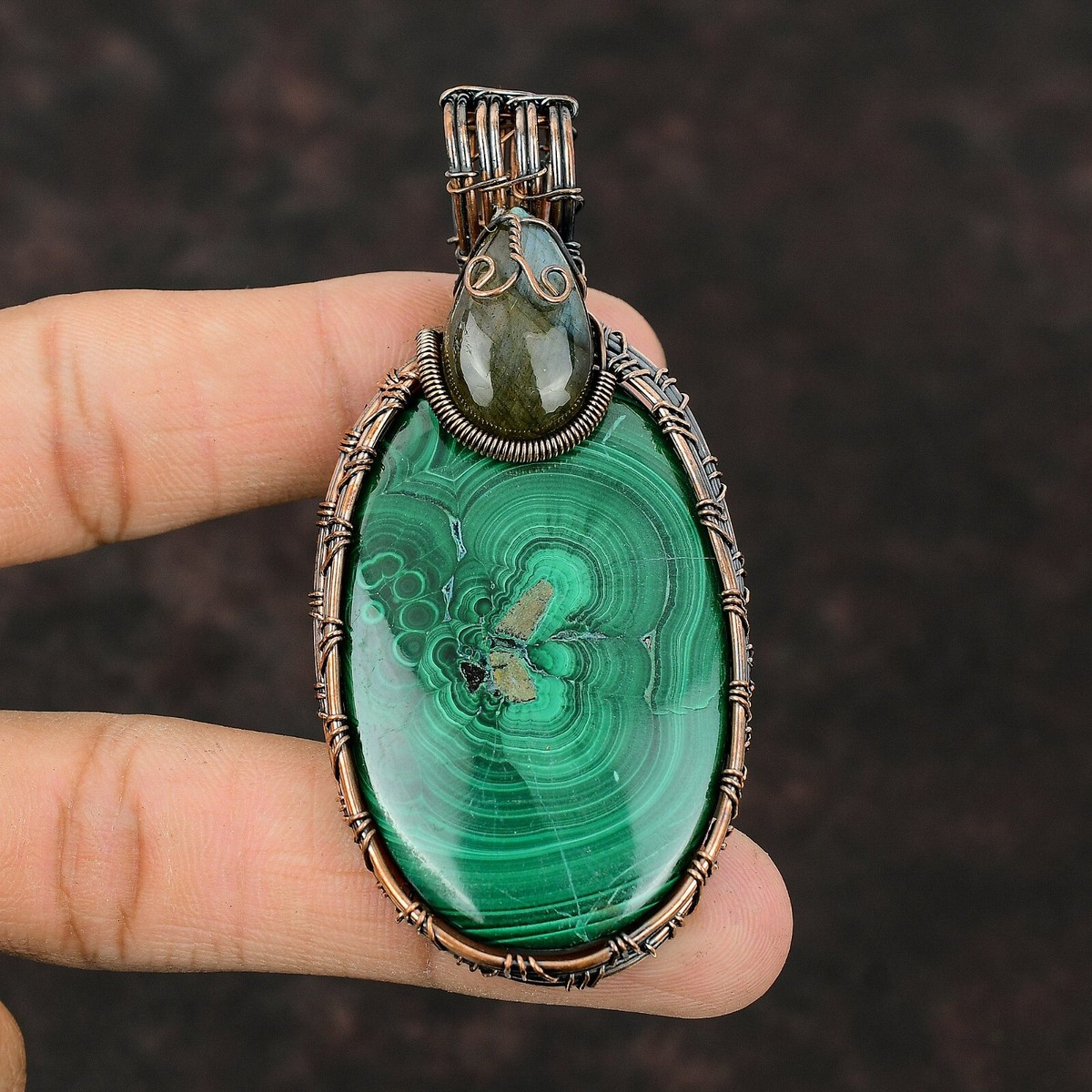 【関税送料込】Otiumberg Malachite ペンダントネックレス** s-l1200.jpg