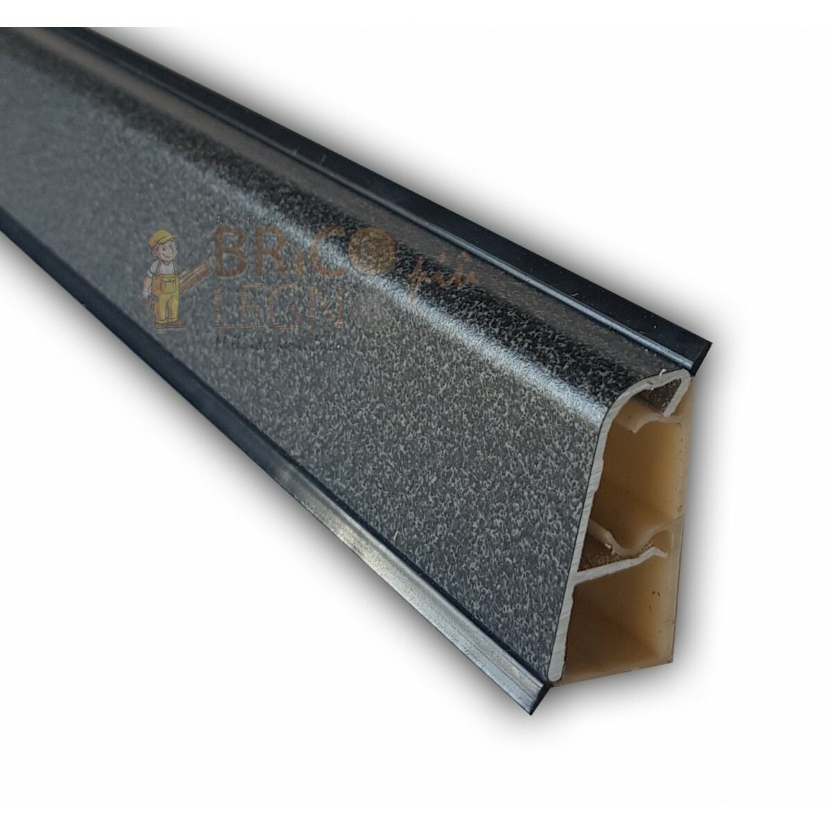 Alzatina Per Top Cucina In Alluminio - Lunghezza 200 Cm, Colore Bianco, Regolabile 100-200 Cm