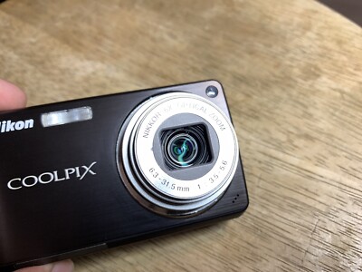 Nikon COOLPIX S550 10.0MP 5x Digital Camera Black Tested Working