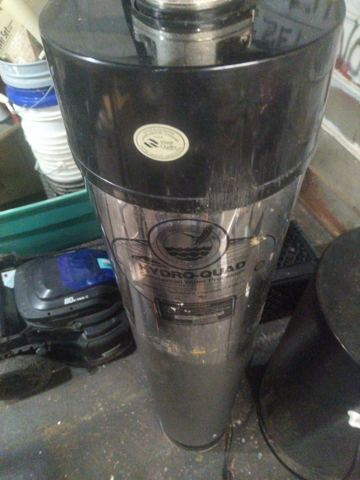 Hydro quad commercial Water processor Softener salt Tank HQ 1054 FE 1.5