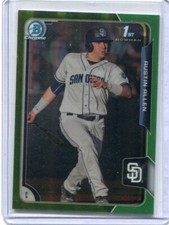 2015 Bowman Chrome Green Refractor Austin Allen 1st Bowman 7/99