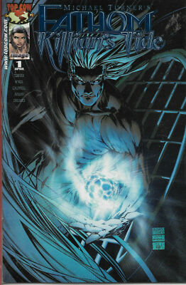 Michael Turner`s Fathom Killians Tide #1 (NM)`01 Dynamic Forces Blue Foil Cover
