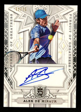 Alex De Minaur 2024 Topps Royalty Tennis PURSUIT OF GREATNESS /75 AUTO PGS-ADM B