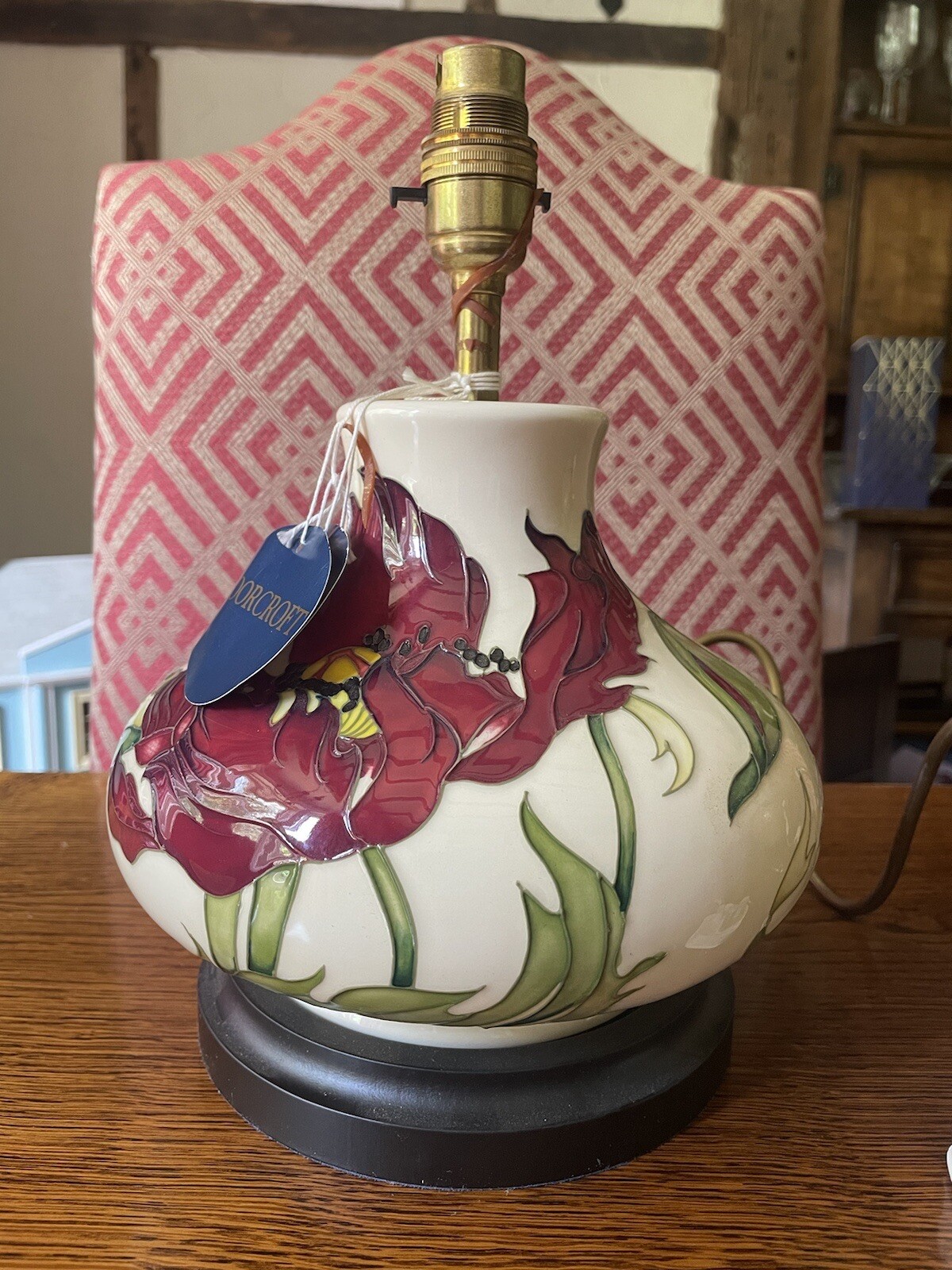 moorcroft lamp base “Dancing Flame” eBay