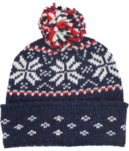 American Eagle Outfitters Gray Wool Knit Hat with Pink Light  display picture 1