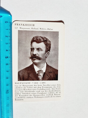 GUY DE MAUPASSANT RARE CARD RARE CARD VINTAGE 80er 80s ORIGINAL
