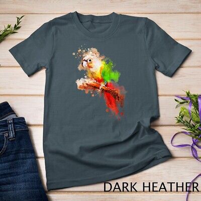 Watercolor Green Cheek Conure Parrot T-Shirt Watercolor Green Cheek Conure Parrot T-Shirt
