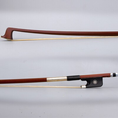 J.J. Martin Copy Master Pernambuco Viola Bow Ebony Parisan eye Silver Part Stiff