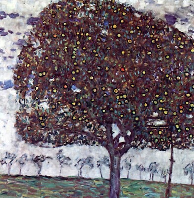 The Apple Tree by Gustav Klimt Giclee Fine Art Print Repro on Canvas