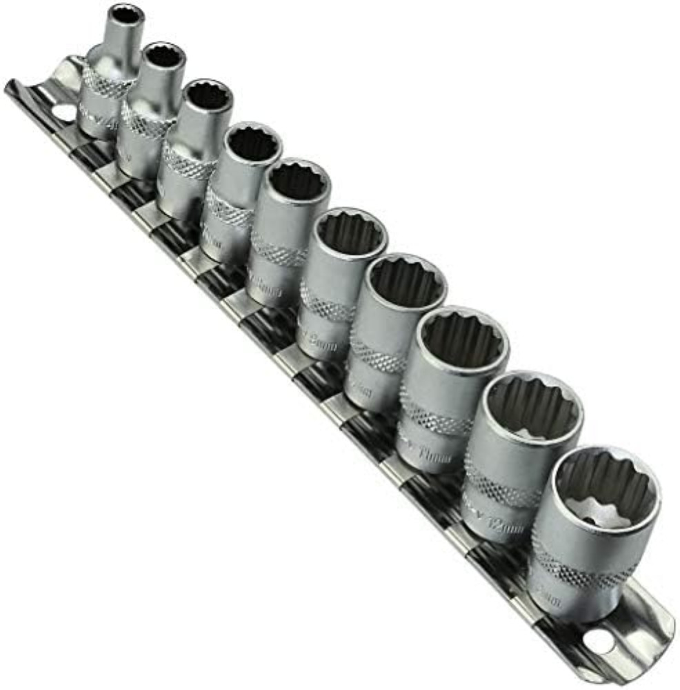 Kit Bussole 1/4 AERZETIX C45105 10 Pezzi con Supporto per Bricolage