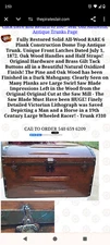 65518   Antique Dome Top Trunk Storage Chest